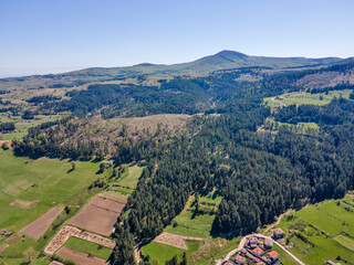 Aerial view of historical town of Koprivshtitsa, Bulgaria