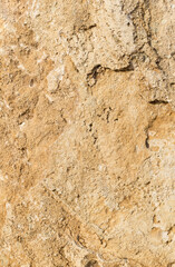 Large sandstone slab, background. Layered structure of sedimentary rocks.