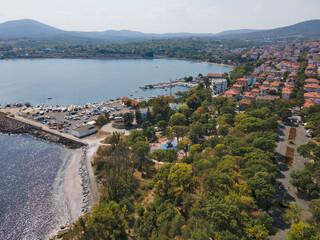 Obraz premium Aerial view of Town of Tsarevo, Bulgaria