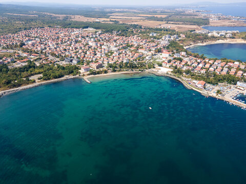 Aerial view of Town of Tsarevo, Bulgaria