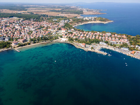 Aerial view of Town of Tsarevo, Bulgaria