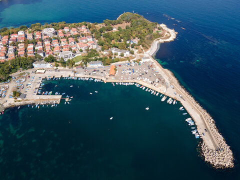 Aerial view of Town of Tsarevo, Bulgaria