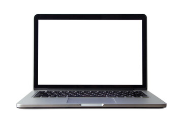 laptop isolated a white background.