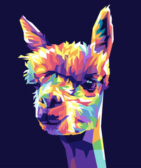 Colorful Llama Illustration © BakulMorph Gallery