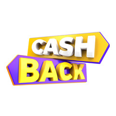 Selo 3d para varejo | cash back