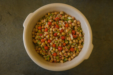 vegan chickpea salad