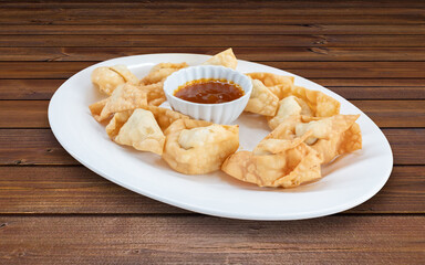 Wantan fried with tamarind, Chifa, fusion food
