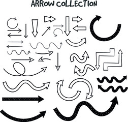 hand-drawn arrows in notebook
