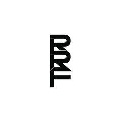 rrf letter original monogram logo design