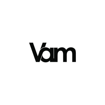 vam letter original monogram logo design