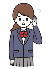 学生 女性 女子高校生 難聴 聞き返す