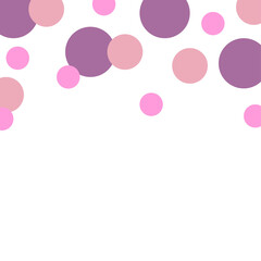 Pastel colored circles in watercolor style. Art pattern decoration element background. Vector illustration. stock image. 