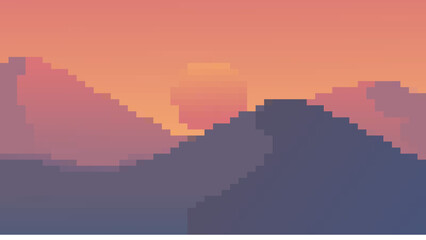 Pixelated Sunset 2