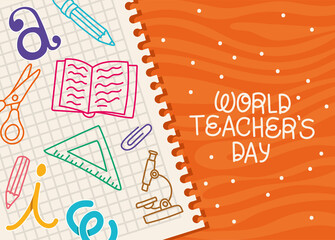wolrd teachers day card