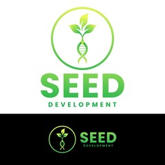 seed development logo design template