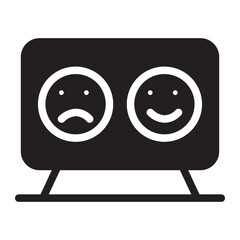 monitor computer glyph icon