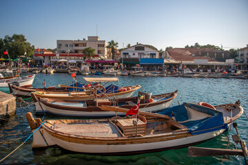 Fototapeta premium seaside town in the Aegean . Foca, Izmir, Turkey