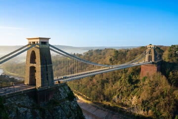 Clifton suspension bridge in Bristol, England