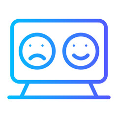 monitor computer gradient icon