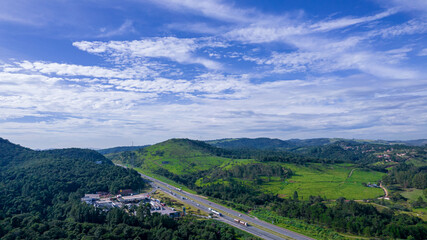 Aerial view of the Presidente Castello Branco Highway.