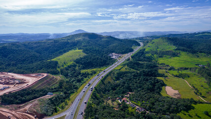 Aerial view of the Presidente Castello Branco Highway.