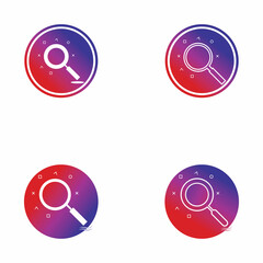 Search vector logo icon design background