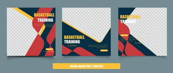 Basketball tournament for social media post
