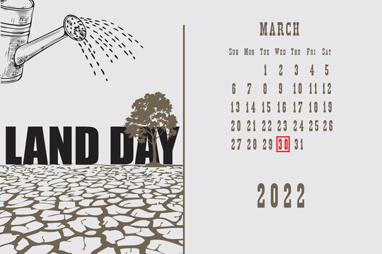 Calendar page Land Day