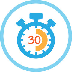 Stopwatch icon sign symbol design