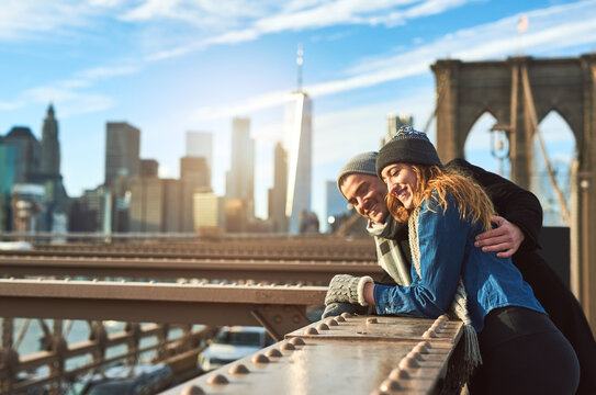 I Want To Take Her Places Shes Never Been. Shot Of An Affectionate Young Couple Enjoying Their Foreign Getaway.