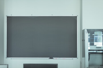 Classical whiteboard in a university classroom or a meeting room