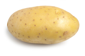 Fresh Raw Organic Young Potato isolated on white background. Clipping path	
