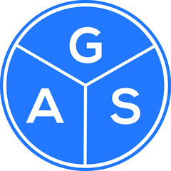 GAS letter logo design on black background. GAS  creative initials letter logo concept. GAS letter design.