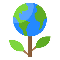 growth flat style icon