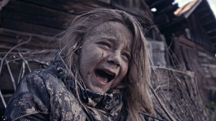 Children without a home, apocalypse, war