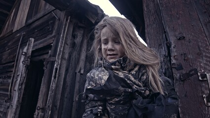 Children without a home, apocalypse, war