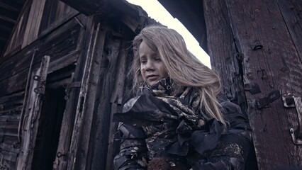 Children without a home, apocalypse, war