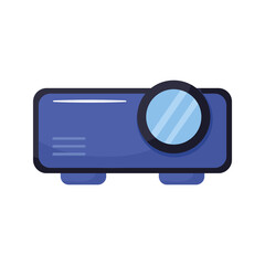 Fototapeta premium blue projector design