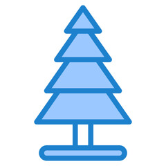 tree blue style icon