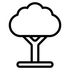 natural outline style icon