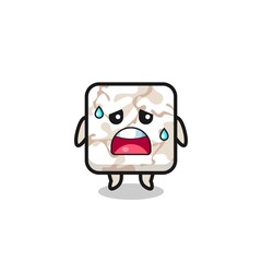 the fatigue cartoon of ceramic tile