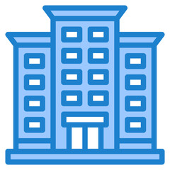 building blue style icon