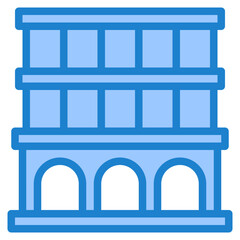 corporation blue style icon