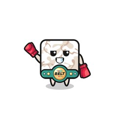 ceramic tile boxer mascot character