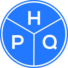 HPQ letter logo design on black background. HPQ  creative initials letter logo concept. HPQ letter design.