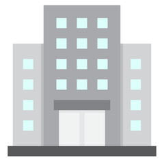 building flat style icon