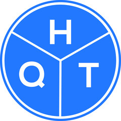 HQT letter logo design on black background. HQT  creative initials letter logo concept. HQT letter design.
