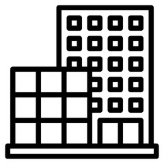 corporation outline style icon