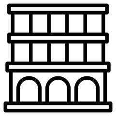 corporation outline style icon