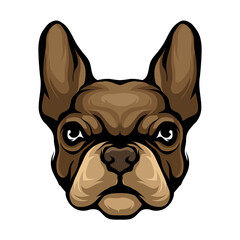head dog vector graphic illustration